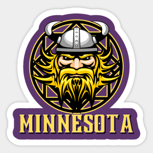 Minnesota Football NFL - Beserker Viking Sticker